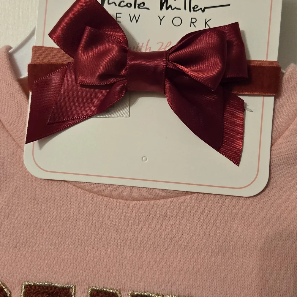 Nicole Miller Pink Santa Baby Toddler Girls Set - Picture 4 of 6